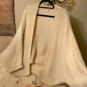 Anthropology Sleeping On Snow fuzzy Cardigan